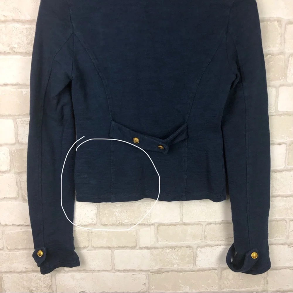 Urban Outfitters Kimchi Blue Nautical Navy Blue Peacoat Size XS - Picture 7 of 8